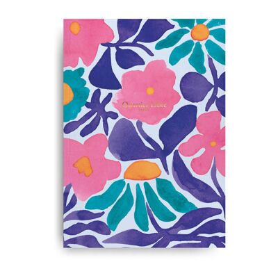 A5-Notizbuch mit Blumen