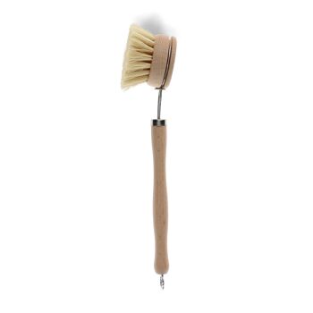 Brosse à poêle en bois à long manche 4