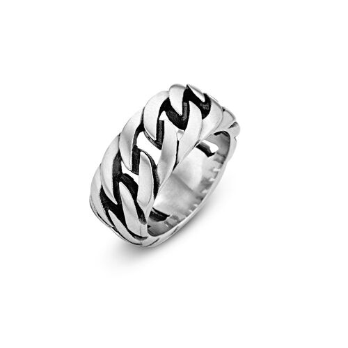 Steel Brushed Ring Size 59 - 7FR-0001-59