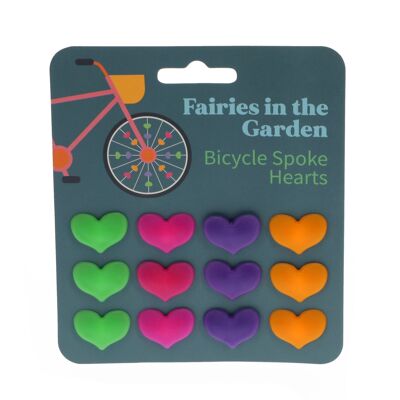 Coeurs à rayons de vélo - Fées dans le jardin