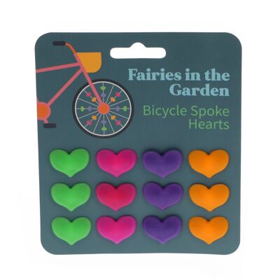 Corazones de radios de bicicleta - Hadas en el jardín