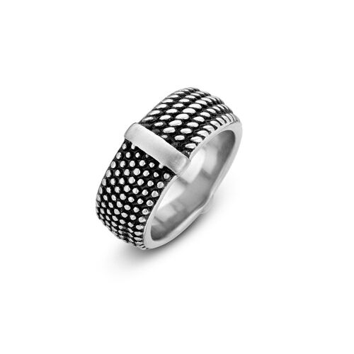 Steel Ring with Brushed finish size 63 - 7FR-0002-63