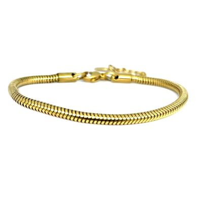 Snake bracelet stainless steel-gold