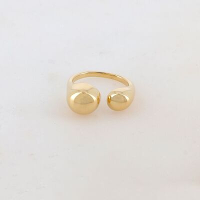 Adjustable ring with mirror effect