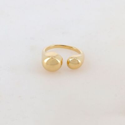 Anillo ajustable con efecto espejo