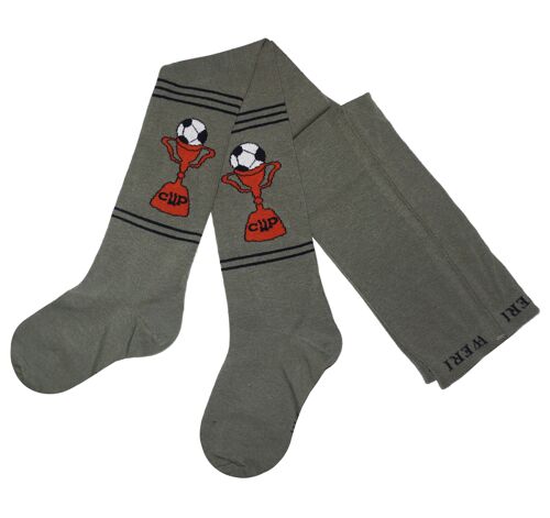 Cotton Tights for Children >>Olive<<Football cup