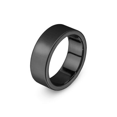 Steel Ring IP Black Brushed - 7FR-0004-59