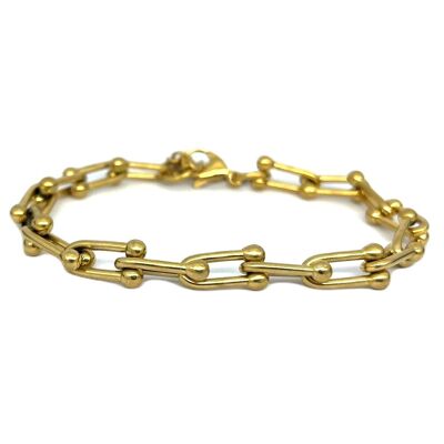 Bracelet "Hélène" acier inoxydable - doré