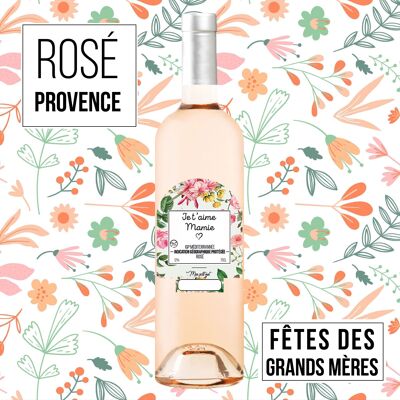 Gift wine "Grandmother's Day" - IGP Mediterranean ROSE 75cl