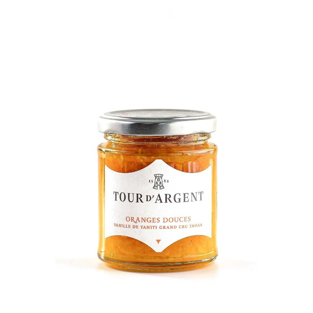 Jam - sweet oranges, Tahitian vanilla grand cru Tahaa - 200g
