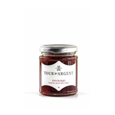 Confiture - Rhubarbe fraises baies de cîmes - 220g