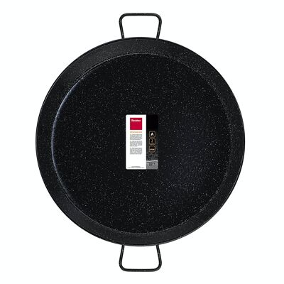 Metaltex Vitrified Enamelled Steel Paella Pan 70 cm 30 Servings