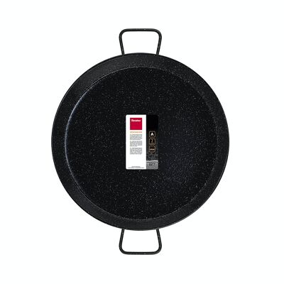 Metaltex Vitrified Enamelled Steel Paella Pan 50 cm 13 Servings