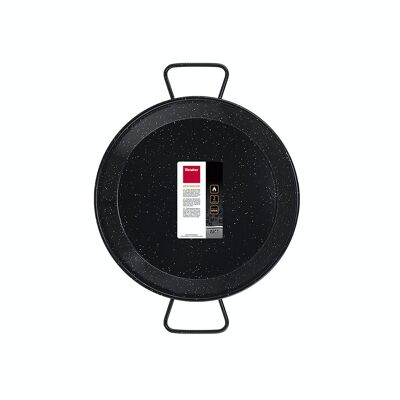 Metaltex Vitrified Enamelled Steel Paella Pan 34 cm 6 servings