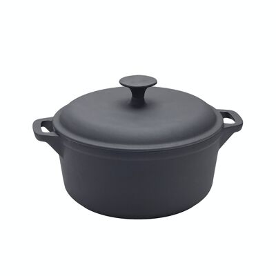 Metaltex Enameled Cast Iron Casserole 24 cm 3.9 L