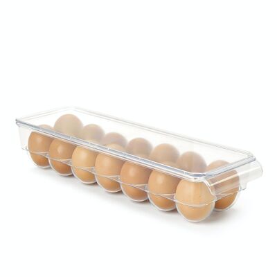 Metaltex Transparent Refrigerator Organizer Egg Cup 14 holes