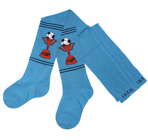 Cotton Tights for Children >>Blue<<Football cup