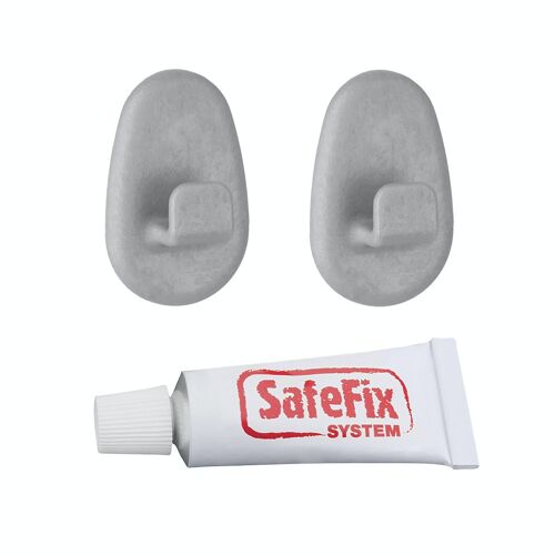 Metaltex Blister 2 perchas con Pegamento Extrafuerte para colgar