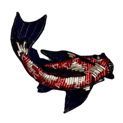 CARP EMBROIDERED BROOCH