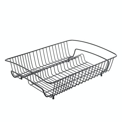 Large Capacity Dish Drainer ROCKY 50 LAVA by Metaltex 50x37x14 cm