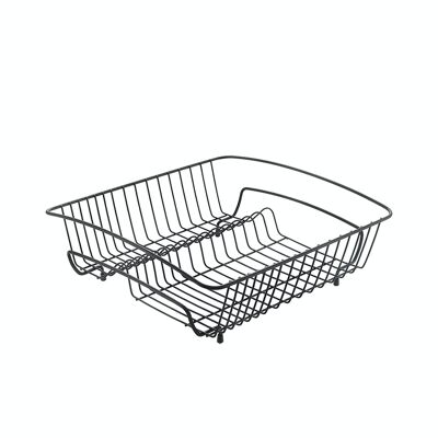 Large Capacity Dish Drainer ROCKY 40 LAVA by Metaltex 40x37x14 cm