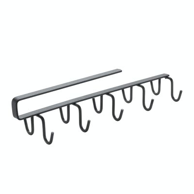 Doppelhakenbügel MY-HOOKS LAVA Serie von Metaltex. Touch-Therm®-Ausführung Farbe Schwarz