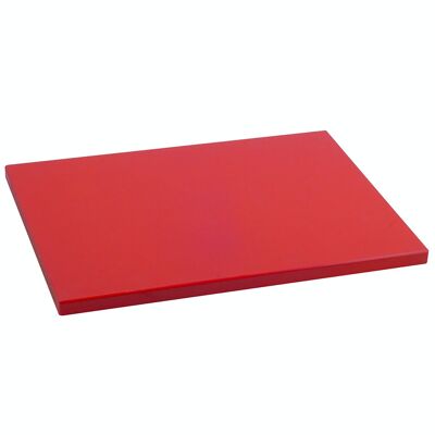 Metaltex - Tabla Profesional Cocina  38x28x1.5 Color Rojo. Polietileno