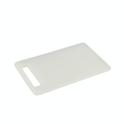 Planche à découper de cuisine Metaltex 15x25 en plastique blanc