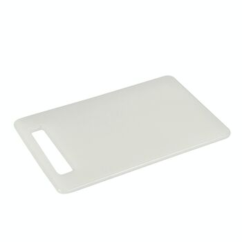 Planche à découper de cuisine Metaltex 25x35 en plastique blanc 1