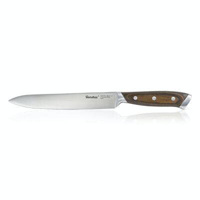 Couteau à oignons Metaltex HERITAGE Line avec manche en bois et lame monobloc de 20 cm