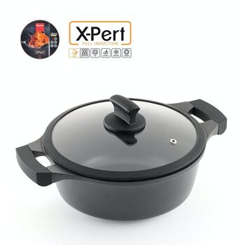 Metaltex High Line XPERT Casserole Antiadhésive 30 cm 7.0l 4