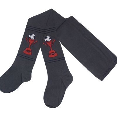 Cotton Tights for Children >>Dark gray<<Football cup