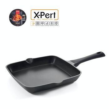 Metaltex Rôtissoire en fonte d'aluminium XPERT Ligne antiadhésive 28x28 cm Sans PFOA ni BPA 5