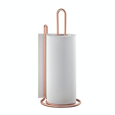 Kitchen roll holder MY ROLL Copper Series by Metaltex. Copper color