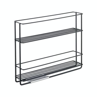 Sliding Spice Rack IN&OUT LAVA Series by Metaltex. Touch-Therm® finish Color Black