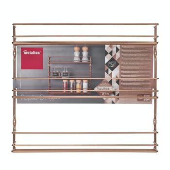 Étagère à épices 3 niveaux série PEPITO COPPER par Metaltex 4