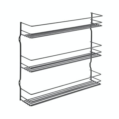 Spice Rack 3 Levels PEPITO Series LAVA Series by Metaltex. Touch-Therm® finish Color Black