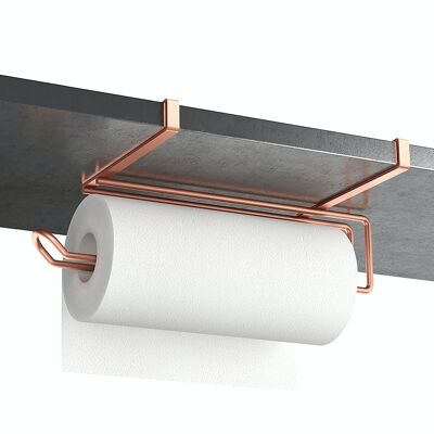 Kitchen Roll Hanger EASY ROLL COPPER Series by Metaltex. Polytherm COPPER® Finish Color Copper