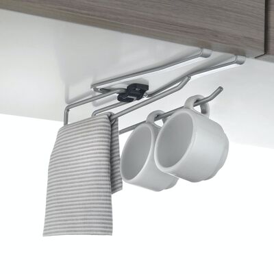 Metaltex ALL-IN Universal Double Hanger. Polytherm® Finish Color Silver