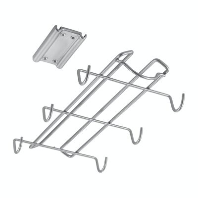 Metaltex Sliding Hanger SLIDE MUGS Fassungsvermögen 6 Tassen. Polytherm® Finish Farbe Silber