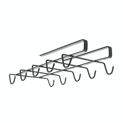 MY MUG Hanger Série LAVA par Metaltex Capacité 10 tasses. Finition Touch-Therm® Couleur Noir