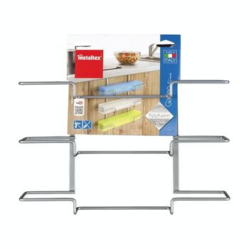 Triple Roll Hanger Série GALILEO de Metaltex. Finition Polytherm® Couleur Argent 5