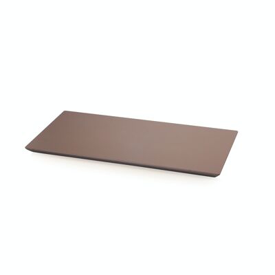 Professional Kitchen Beveled Table CUT&SERVER Line of Metaltex 40x20x1.5 Brown Color. Polyethylene