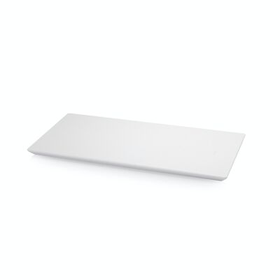 Professional Kitchen Beveled Table CUT&SERVER Line of Metaltex 40x20x1.5 White Color. Polyethylene
