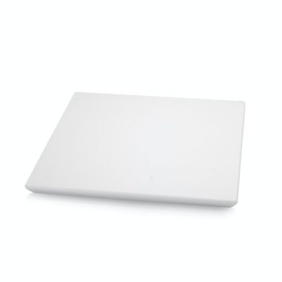 Professional Kitchen Beveled Table CUT&SERVER Line of Metaltex 30x30x1.5 White Color. Polyethylene