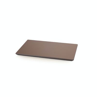 Professional Kitchen Beveled Table CUT&SERVER Line of Metaltex 30x20x1.5 Brown Color. Polyethylene