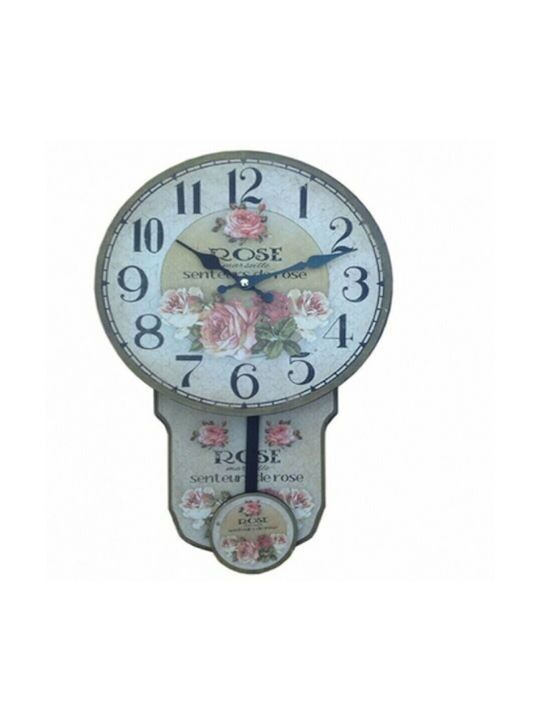 ABMESSUNG DER HOLZWANDUHR: 34 cm UK-682D