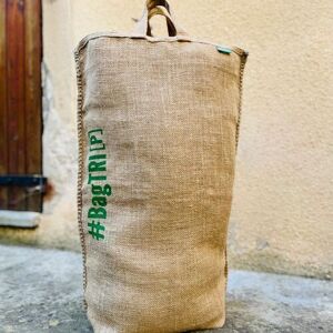 Sac poubelle de tri naturel vert 60 litres