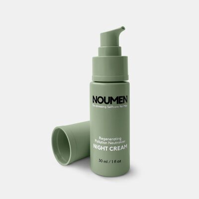 Crème de nuit pour homme - NOUMEN, apaisante & régénérante, vegan & naturelle, fabriquée en Autriche, 30 ml