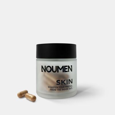 Integratore alimentare contro le impurità per uomo - integratore per la pelle NOUMEN, naturale e vegano, prodotto in Austria, 30 capsule